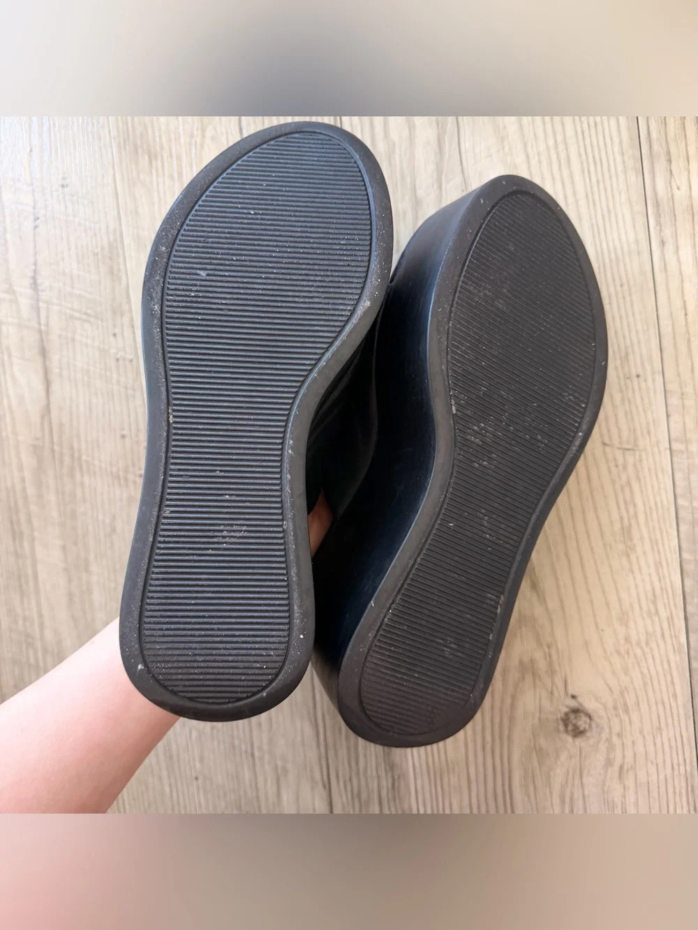 Tony Bianco black tegan platform in black sheep Nappa